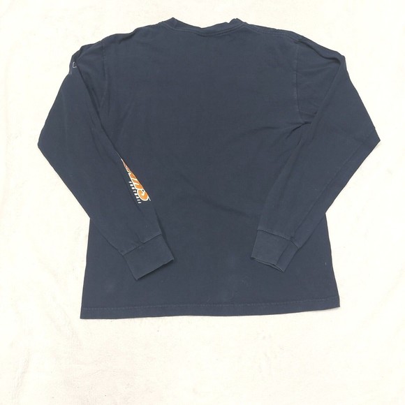 Reebok Men's Size Medium NFL Team Apparel Chicago Bears Navy Blue Long Sleeve - Picture 8 of 8